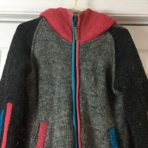 Kyber winter jacket/coat wool. Made in Nepal